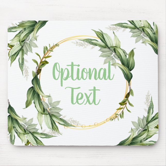 Tapis De Souris Branches d'olivier en fleurs (Devant)