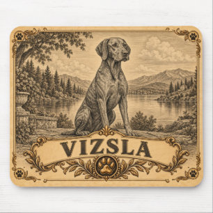 Tapis De Souris Braque hongrois, Chien du patrimoine vintage