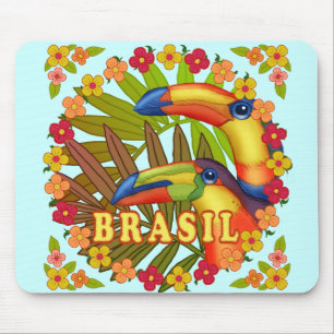 Tapis De Souris Brasil Toucans mousepad