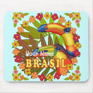 Tapis De Souris Brasil Toucans mousepad