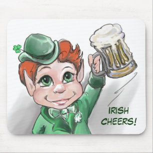 Tapis De Souris Bravo irlandais ! Portrait Mousepad