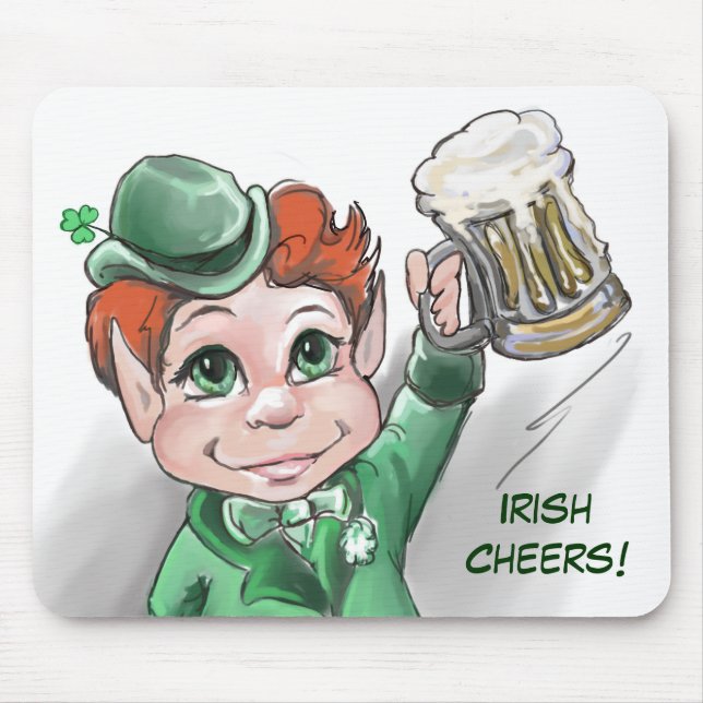 Tapis De Souris Bravo irlandais ! Portrait Mousepad (Devant)