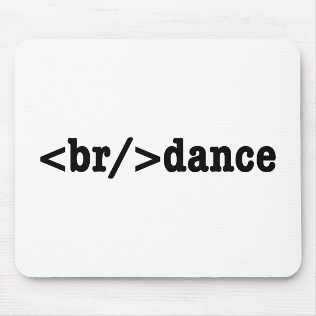 Tapis De Souris breakdance HTML Code (Devant)