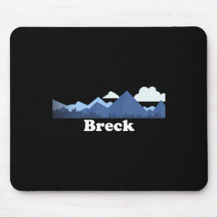 Tapis De Souris Breck Colorado Montagnes Rocheuses Co Souvenir Gri