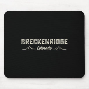 Tapis De Souris Breckenridge Colorado Ski Mountain Snowboard