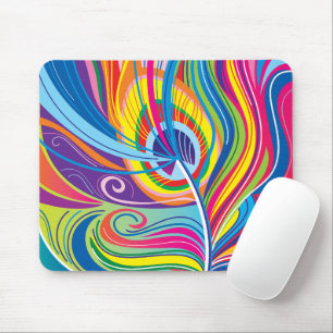 Tapis De Souris Breeze de plume vibrant