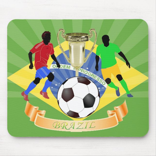 Tapis De Souris Brésil Mousepad (Devant)
