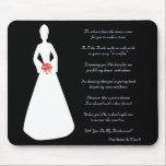 Tapis De Souris Bridal Silhouette Will You Be My Bridesmaid<br><div class="desc">A gorgeous Image and Bridesmaid poem designed and written by H.Yve G. to complement all of your Wedding Mousepads!</div>