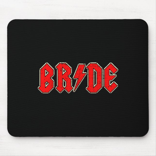 Tapis De Souris Bride Crew Rock Roll Gothique Halloween Party Don  (Devant)