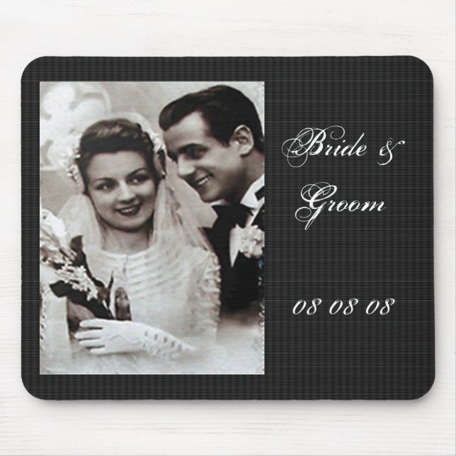 Tapis De Souris "Bride & Groom" Mousepad (Devant)