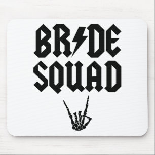 Tapis De Souris Bride Squad Rock N Rouleau Skeleton Halloween Ba