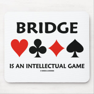 Tapis De Souris Bridge Est Un Jeu Intellectuel (Quatre Costumes De