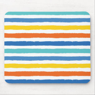 Tapis De Souris Bright Beach Striped Motif
