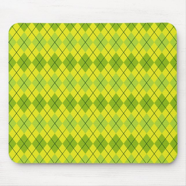 Tapis De Souris Bright green Scottish Tartan-Pattern (Devant)