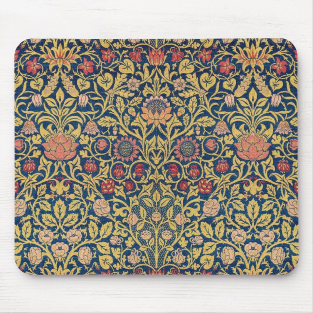 Tapis De Souris Bright Violet and Columbine (par William Morris) (Devant)