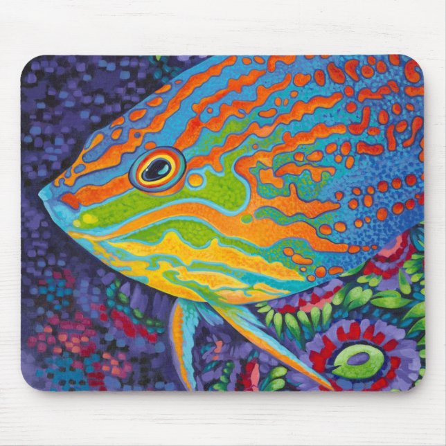 Tapis De Souris Brillant poisson tropical I (Devant)