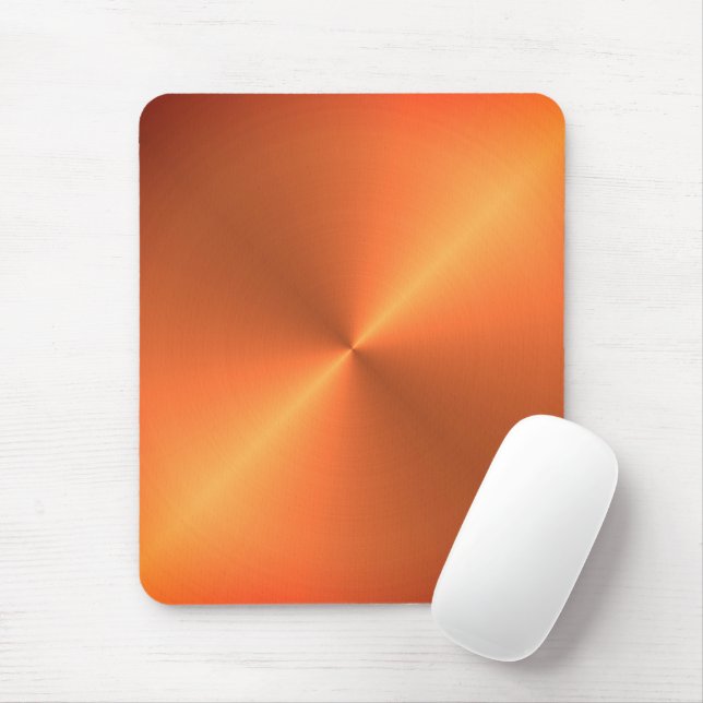 Tapis De Souris Brillant rouille orange (Avec souris)