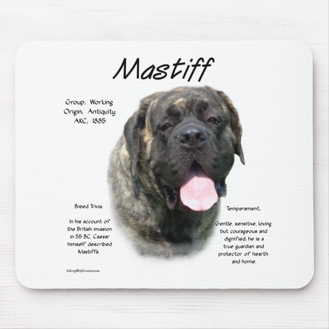 Tapis De Souris Brindle Mastiff (Devant)