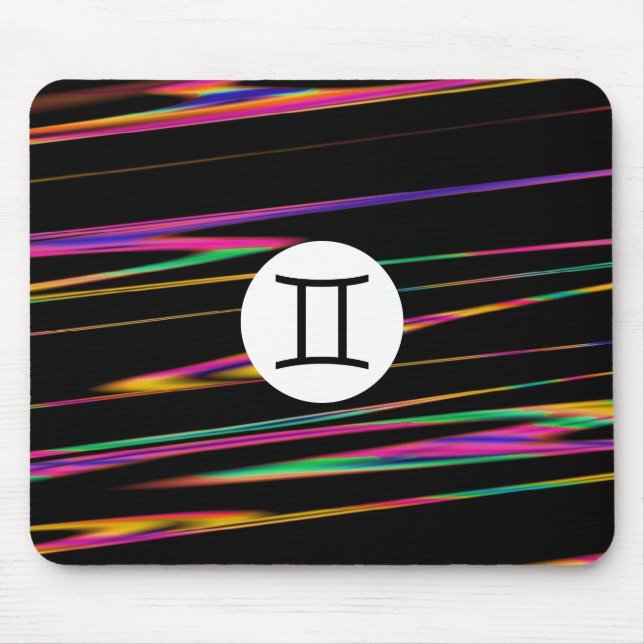 Tapis De Souris Brins colorés - Gemini (Devant)