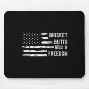 Tapis De Souris Brisket Butts Ribs Et Freedom Bbq