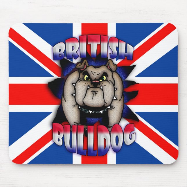 Tapis de souris britannique Mousepad, Union Jack (Devant)
