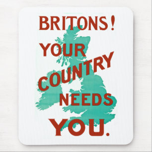 Tapis De Souris Britanniques ! Votre pays a besoin de vous