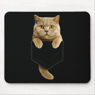 Tapis De Souris British Shorthair Cat Pocket Cadeaux Chat Maman Ch