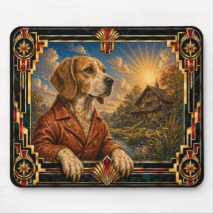 Tapis De Souris Brittany, Chien Art Déco