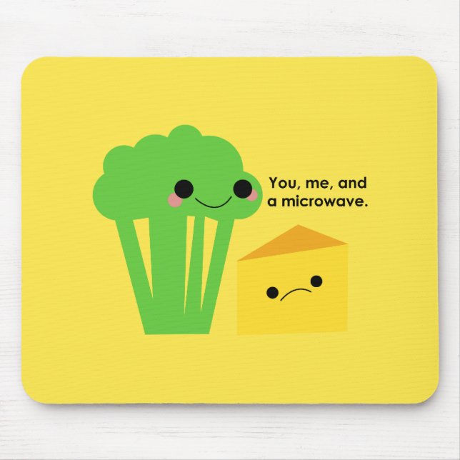 Tapis De Souris Brocoli et Fromage (Devant)