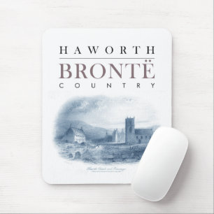 Tapis De Souris Bronte Country avec Haworth Church et Parsonage