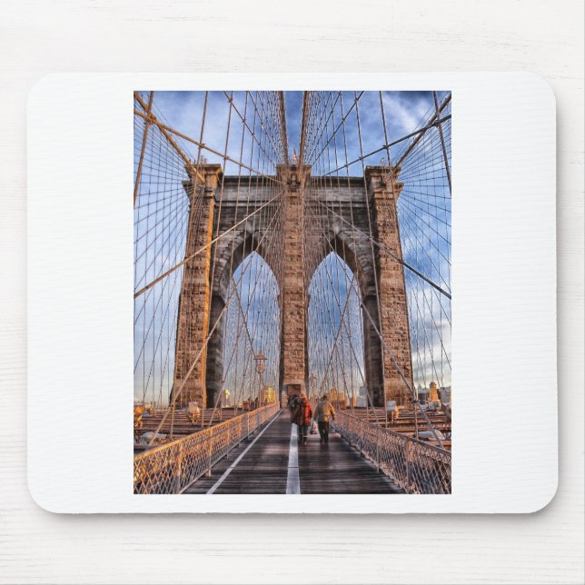 Tapis De Souris Brooklyn Bridge New York USA (Devant)