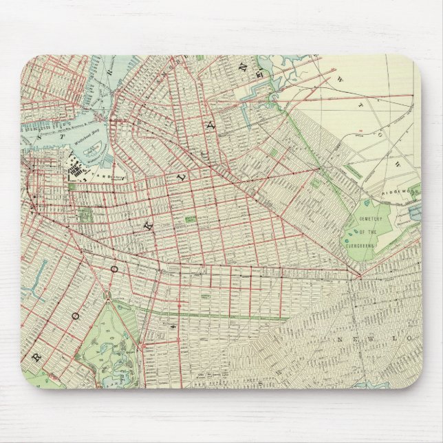 Tapis De Souris Brooklyn et ses environs (Devant)