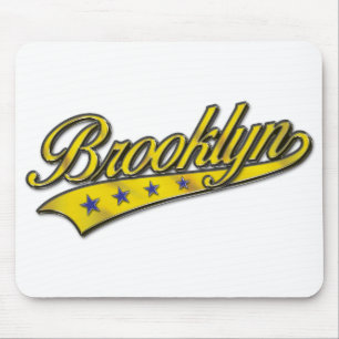Tapis De Souris Brooklyn Logo Gold Embossed