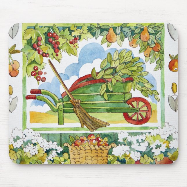 Tapis De Souris Brouette - bordure 2012 de jardin (Devant)