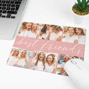 Tapis De Souris Brouiller Collage photo des meilleurs amis