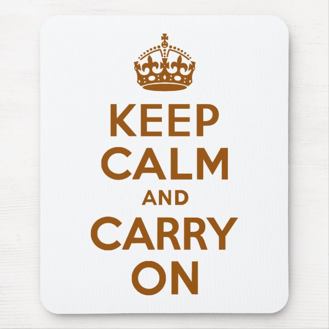 Tapis De Souris Brown Calme et marche (Devant)