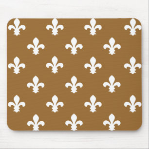 Tapis De Souris Brown sucre Neutre Fleur de Lys