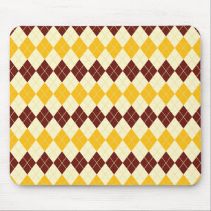 Tapis De Souris Brown - Yellow Scottish Tartan-Pattern