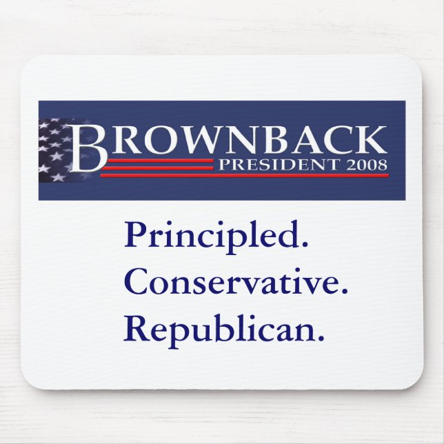 Tapis De Souris BROWNBACK POUR le PRÉSIDENT Mousepad (Devant)