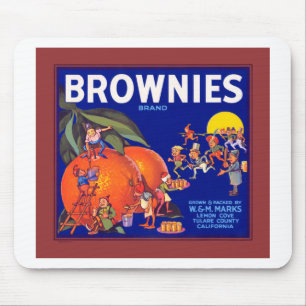 Tapis De Souris Brownies Marque California Oranges