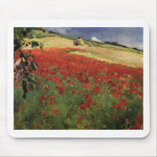 Tapis De Souris BRUCE, rouge de pavot de pavots de William Blair