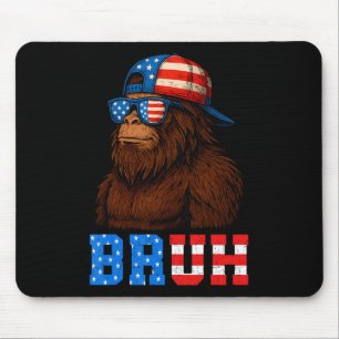 Tapis De Souris Bruh 4 juillet Ados garçons Enfants Patriotique Bi