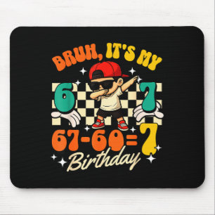 Tapis De Souris Bruh 67-607 7e anniversaire garçon cool parti de d