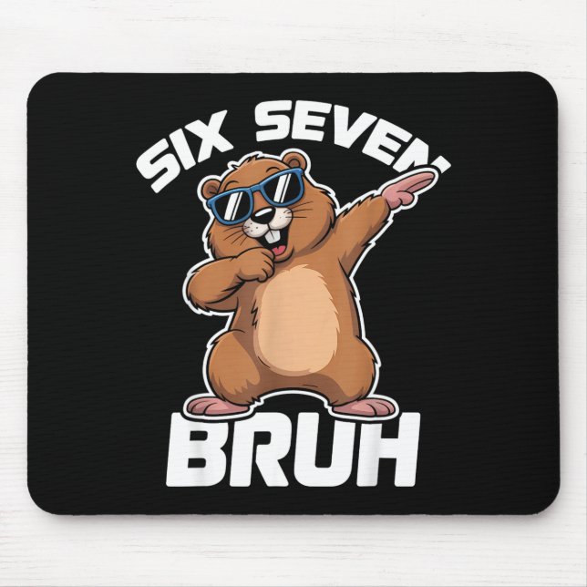 Tapis De Souris Bruh 67 Drôle Groundhog 6-7 Mème Pyjamas Garçons F (Devant)