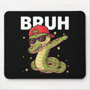 Tapis De Souris Bruh Drôle Dabbant Serpent Enfants Garçons Amateur