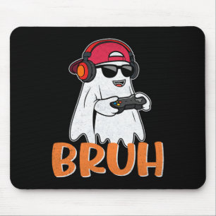 Tapis De Souris Bruh Éffrayant Boo Halloween Costume Gamer Jeu Hom