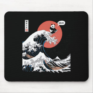 Tapis De Souris Bruh La Grande Vague Kanagawa Funny Japonais Surfi
