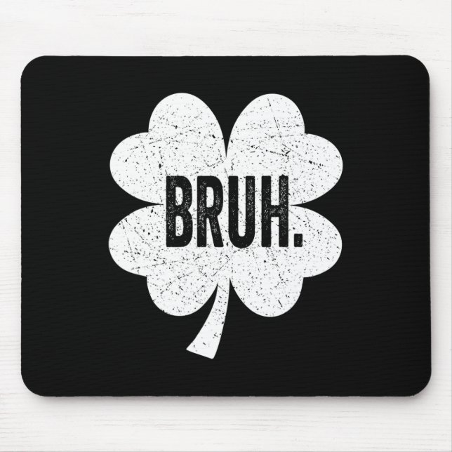 Tapis De Souris Bruh Meme Drôle Dire Bro Salutation Ado Garçon St  (Devant)