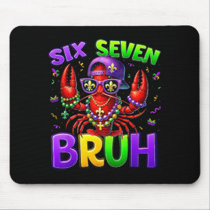 Tapis De Souris Bruh Six Seven 67 Mardi Gras Écrevisses Garçons En