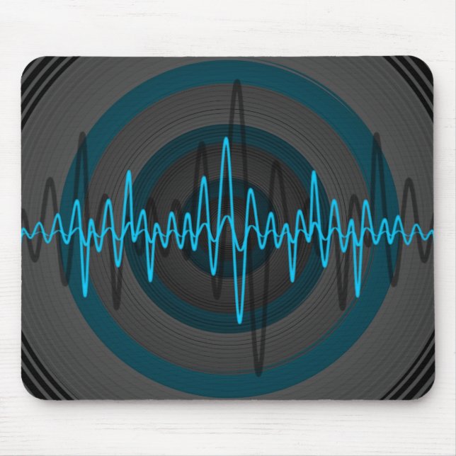 Tapis De Souris Bruit Bleu foncé mousepad (Devant)